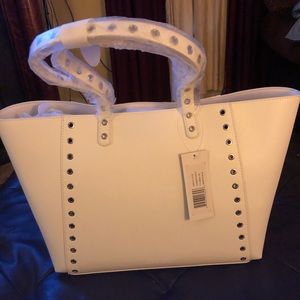 French Connection white tote